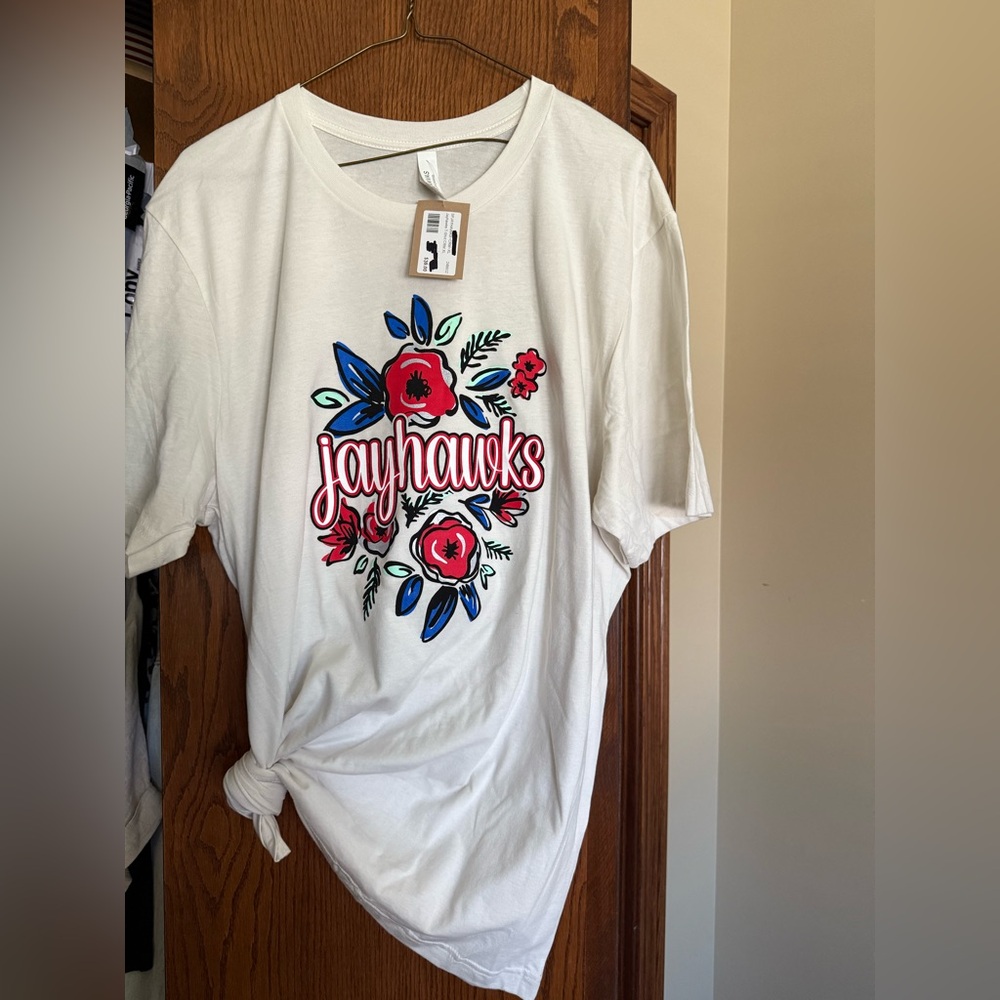 Kansas Jayhawks Floral T-Shirt